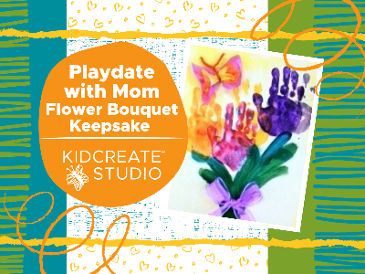 Kidcreate Studio - Woodbury. Playdate with Mom- Flower Bouquet Keepsake Workshop (18 Months-6 Years)